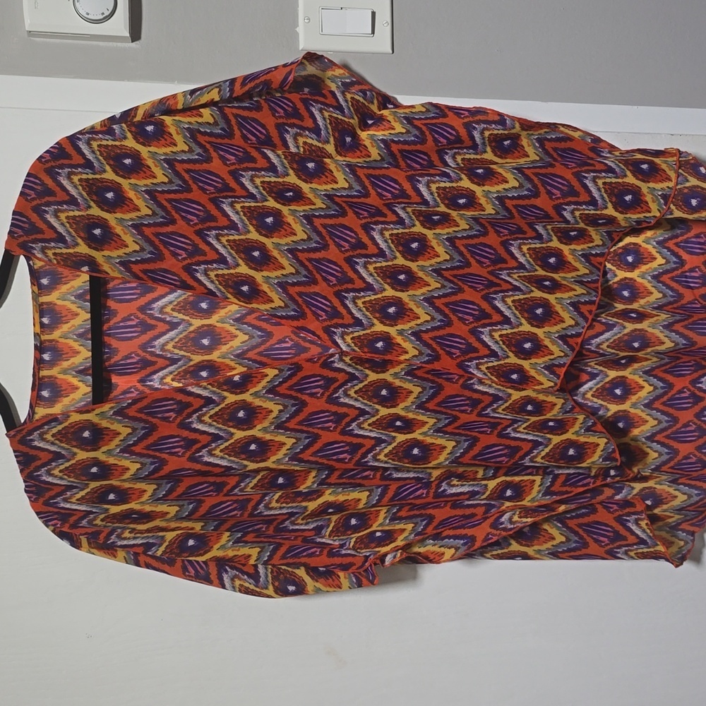 Womens Beatiful Multi Coloured Top Blouse Size L